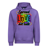 Tulip spread love not hate Urban Hoodie - OliviaCreatesArt