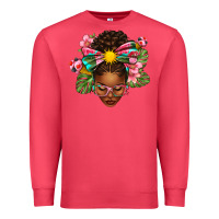 Cardinal Afro Woman Summer Premium Sweatshirt - texasbilliewilder
