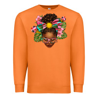 Carrot Afro Woman Summer Premium Sweatshirt - texasbilliewilder