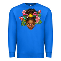 True Royal Afro Woman Summer Premium Sweatshirt - texasbilliewilder