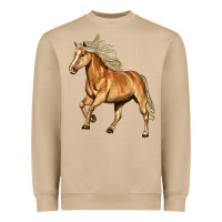 Mushroom Haflinger Horse Heavyweight Sweatshirt - LillyAllenDesigns