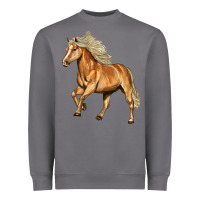 Storm Haflinger Horse Heavyweight Sweatshirt - LillyAllenDesigns