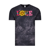 Cloud Black love sunflower valentines day Vintage Tee - AdoDesignShop