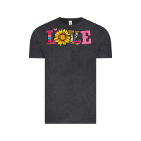 Vintage Black love sunflower valentines day Vintage Tee - AdoDesignShop