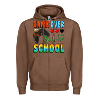 Chestnut game over back to school Zipper Hoodie - BundleAndBundleShop