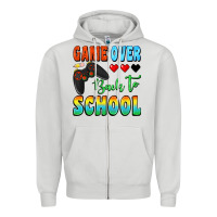 Dove Grey game over back to school Zipper Hoodie - BundleAndBundleShop