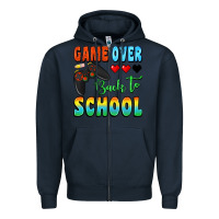 Navy game over back to school Zipper Hoodie - BundleAndBundleShop