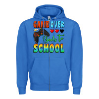 True Royal game over back to school Zipper Hoodie - BundleAndBundleShop