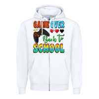 White game over back to school Zipper Hoodie - BundleAndBundleShop