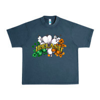 Midnight Navy ireland flag Urban Heavy Tee - NancyCooperArtShop