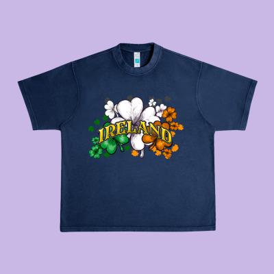 Ireland Flag Urban Heavy Tee Designed By Nancycooperartshop