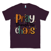 Plum pray throthe chaos Classic Tee - MaliasSmallBusiness