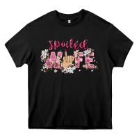 Black spoiled wife Heavy Core Tee - Zillion Design Studio