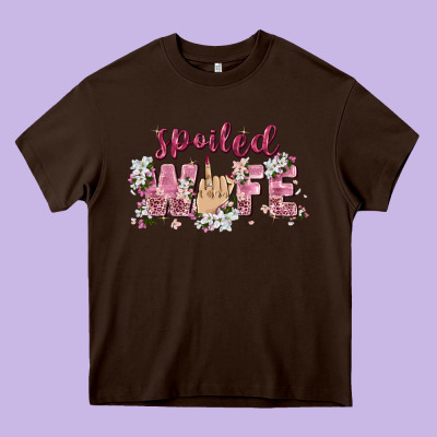 Spoiled Wife Heavy Core Tee Designed By Zillion Design Studio
