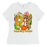 White fall rt respiratory therapist Ladies Tee - Zillion Design Studio