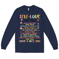 Navy self love girl tour malias Long Sleeve Tee - MaliasSmallBusiness