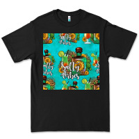 Black salty vibes seamless pattern Premium Tee - HRA Design Shop