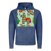 Vintage Denim pinata seamless pattern Vintage Hoodie - BundleAndBundleShop