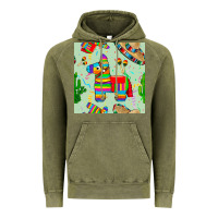 Vintage Olive pinata seamless pattern Vintage Hoodie - BundleAndBundleShop