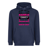Navy Aquarius Woman Heavyweight Hoodie - Bettercallsaul