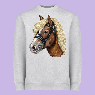 Haflinger Avelignese Horse Heavyweight Sweatshirt Designed By Lillyallendesigns