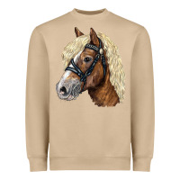 Mushroom Haflinger Avelignese Horse Heavyweight Sweatshirt - LillyAllenDesigns