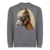 Storm Haflinger Avelignese Horse Heavyweight Sweatshirt - LillyAllenDesigns