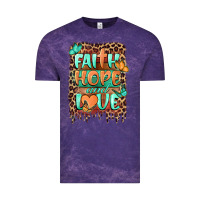 Cloud Purple faith hope and love Vintage Tee - BarkalooDesign
