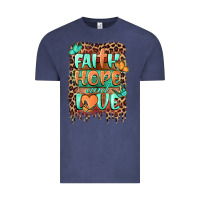Vintage Denim faith hope and love Vintage Tee - BarkalooDesign