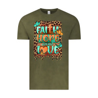 Vintage Olive faith hope and love Vintage Tee - BarkalooDesign