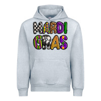 Heather Grey mardi gras copy Urban Hoodie - OliviaCreatesArt