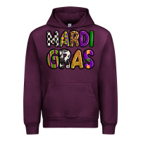 Mauve Wine mardi gras copy Urban Hoodie - OliviaCreatesArt