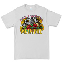 Dove Grey just a woman who loves her mechanic Premium Tee - SublimationCraftShop
