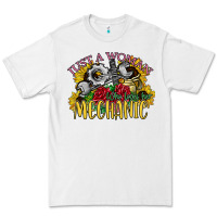 White just a woman who loves her mechanic Premium Tee - SublimationCraftShop