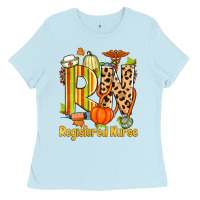 Baby Blue fall rn registered nurse Ladies Tee - Zillion Design Studio