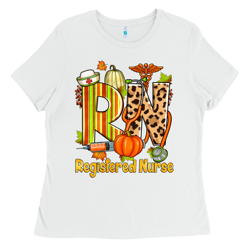 Fall Rn Registered Nurse Ladies Tee by Zillion Design Studio | Teevron