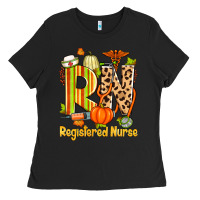 Black fall rn registered nurse Ladies Tee - Zillion Design Studio