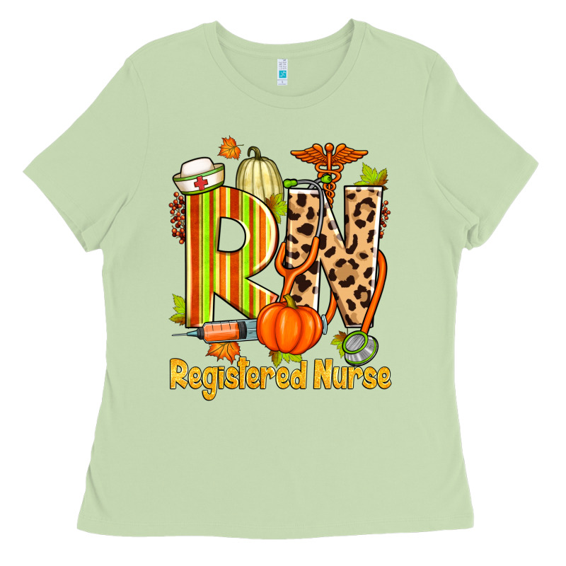 Fall Rn Registered Nurse Ladies Tee by Zillion Design Studio | Teevron