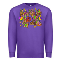 Purple Texas Mardi Gras Premium Sweatshirt - NancyCooperArtShop