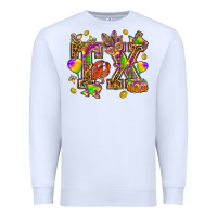 White Texas Mardi Gras Premium Sweatshirt - NancyCooperArtShop