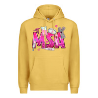 Antique Gold breast cancer msa medical support assistant Premium Hoodie - texasbilliewilder