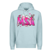 Blue Mist breast cancer msa medical support assistant Premium Hoodie - texasbilliewilder
