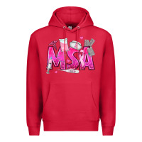 Cardinal breast cancer msa medical support assistant Premium Hoodie - texasbilliewilder