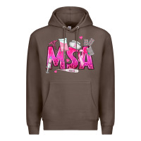 Coffee breast cancer msa medical support assistant Premium Hoodie - texasbilliewilder