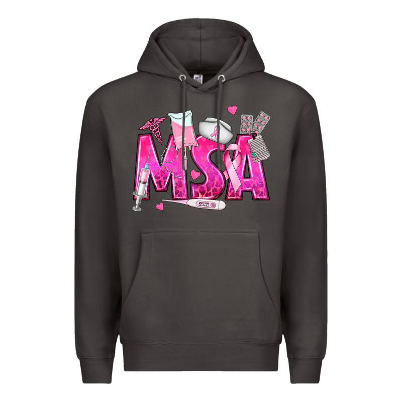 Breast Cancer Msa Medical Support Assistant Premium Hoodie by texasbilliewilder | Teevron