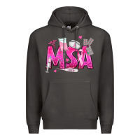 Smoke breast cancer msa medical support assistant Premium Hoodie - texasbilliewilder
