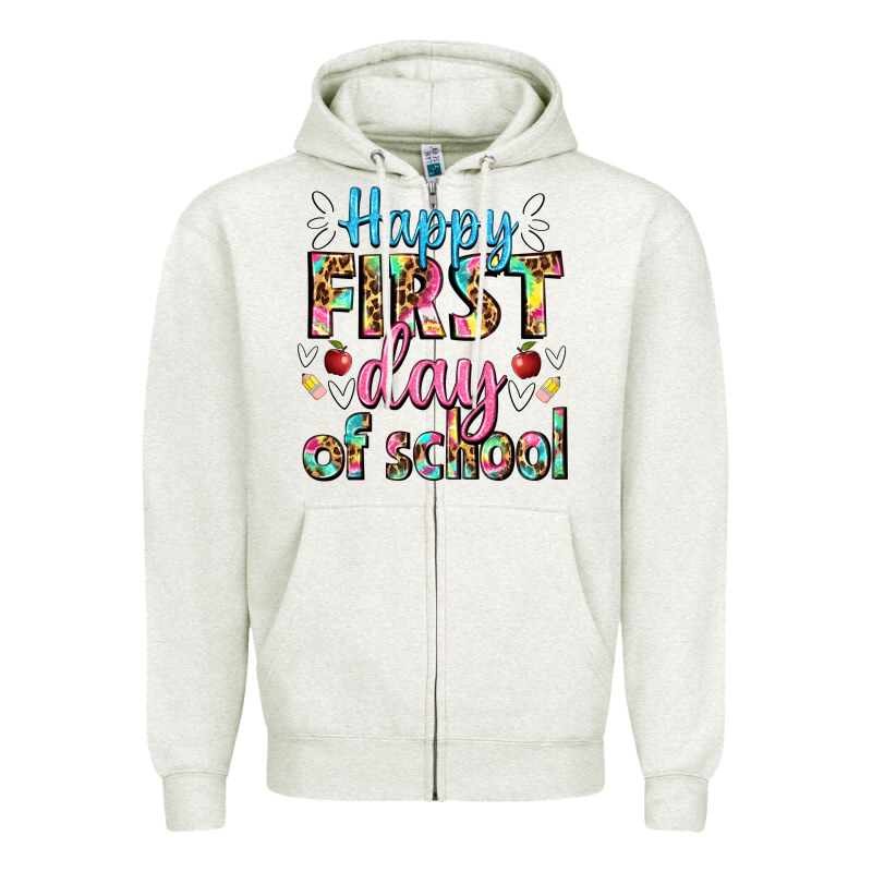 Happy First Day Of School Zipper Hoodie by BundleAndBundleShop | Teevron