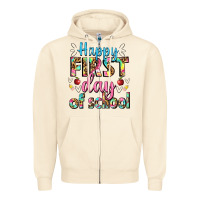 Sandshell happy first day of school Zipper Hoodie - BundleAndBundleShop