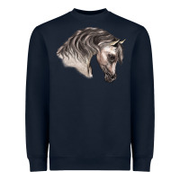 Navy Arabian Horse Heavyweight Sweatshirt - LillyAllenDesigns