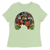 Matcha rodeo cowboy rainbow Ladies Tee - JahusDesignShop